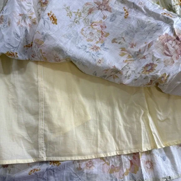 En Saison Maxi Skirt Womens L Floral Tiered Draped Cottagecore Prairie Cowgirl - Picture 4 of 8